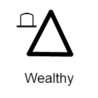 Triangle, hat, derby